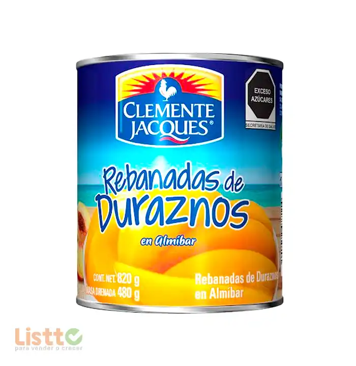 Durazno Clemente Jacques Rebanado 820 gr.