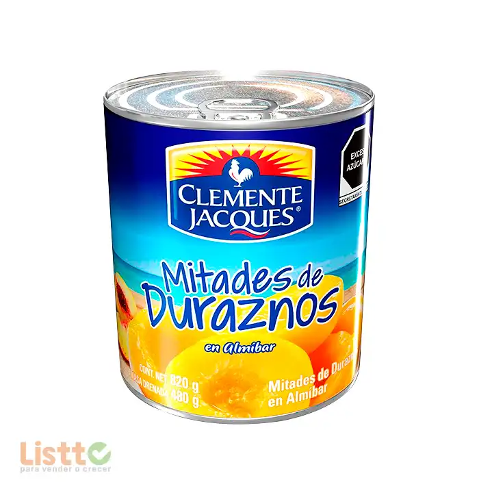 Durazno Clemente Jacques Mitades 820 gr.
