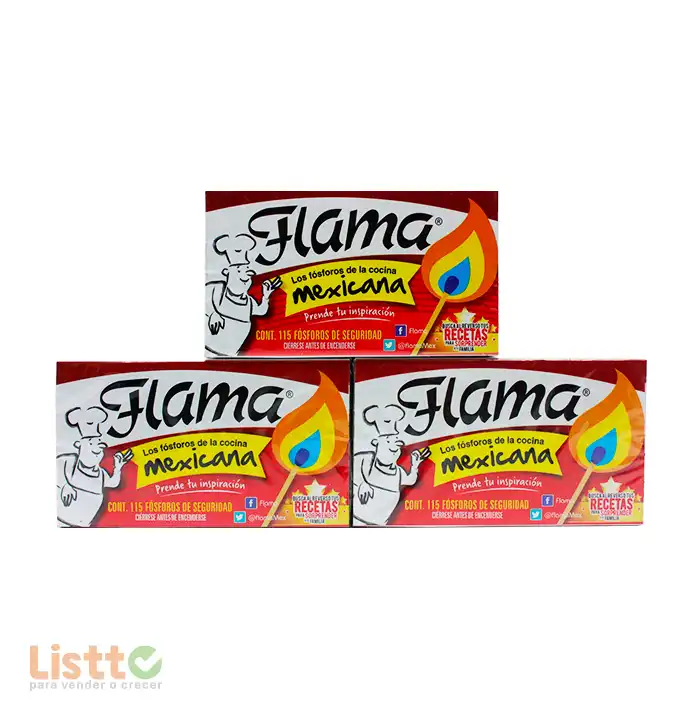 Fósforo Flama 5/115 pz.