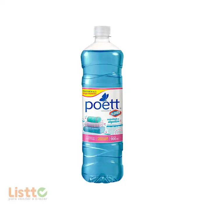 Limpiador Poett Suavidad de Algodón 900 ml.