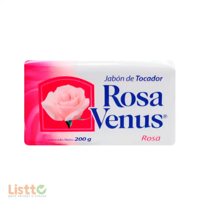 Jabón de Tocador Rosa Venus Rosa 200 gr.