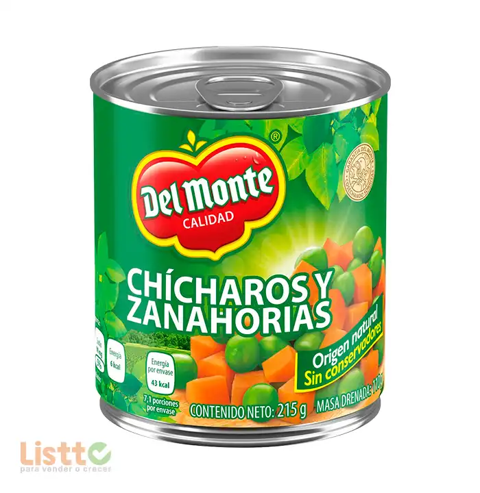 Chícharo con Zanahoria Del Monte 215 gr.