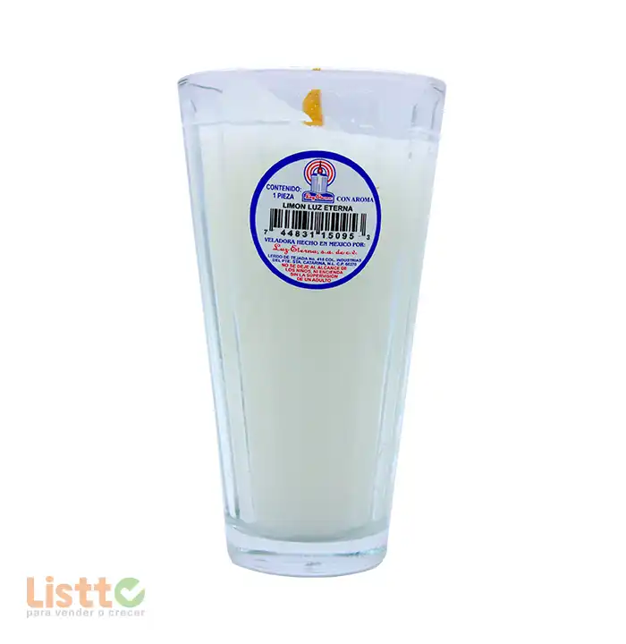 Veladora Luz Eterna Súper Extra Limón pz.