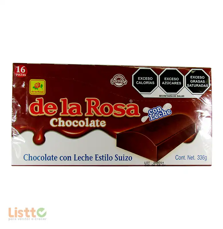 Chocolate De la Rosa Suizo 16 pz.