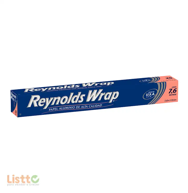 Papel Aluminio Reynolds Azul 7.6x30.4 pz.