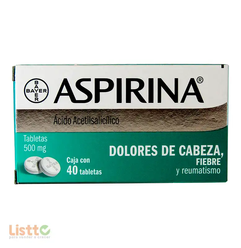 Aspirina Tabletas 40 pz.