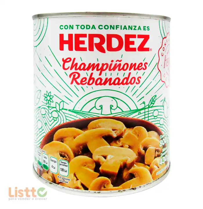 Champiñón Rebanado Herdez Importado 800 gr.