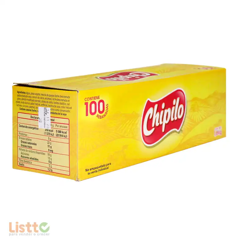 Queso Amarillo Rebanado Chipilo 1 kg.