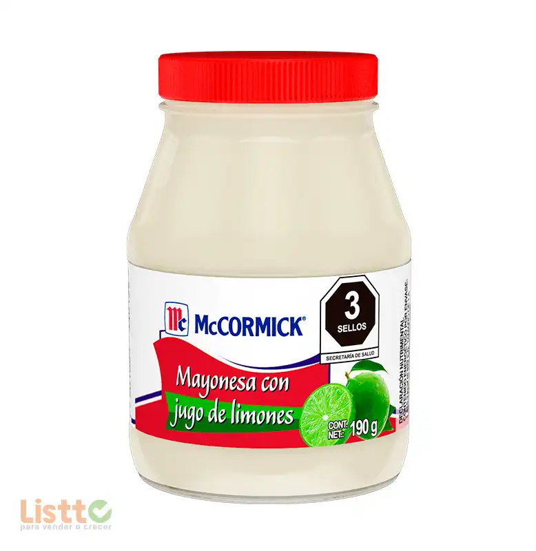 Mayonesa Mc Cormick con Limón 190 gr.
