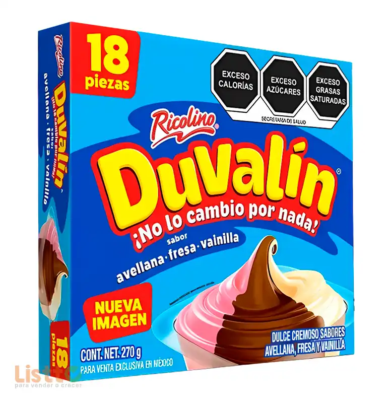 Dulce Duvalín Trisabor 18 pz.