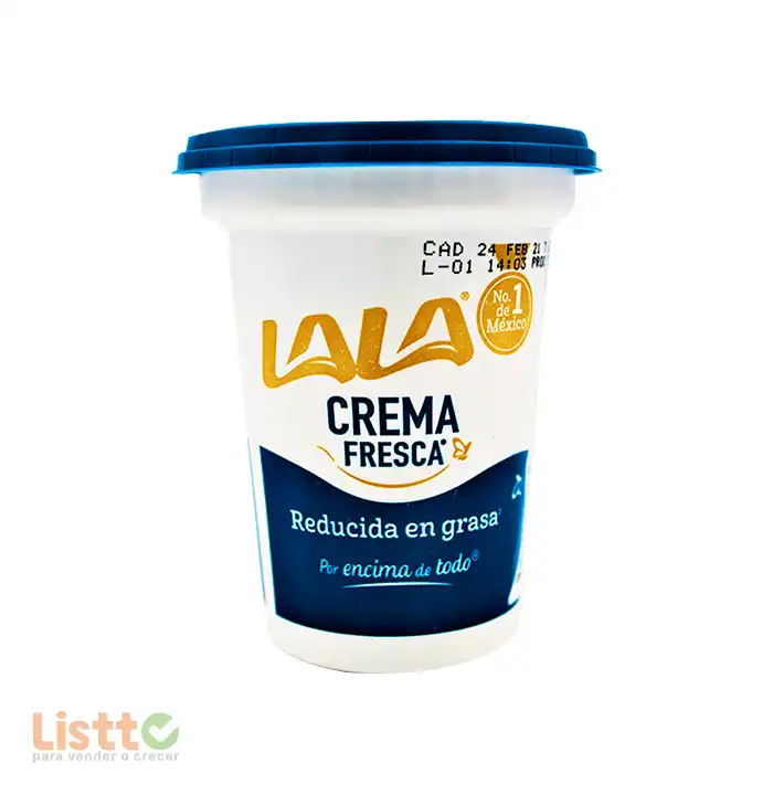 Crema Lala Light Vaso 200 ml.