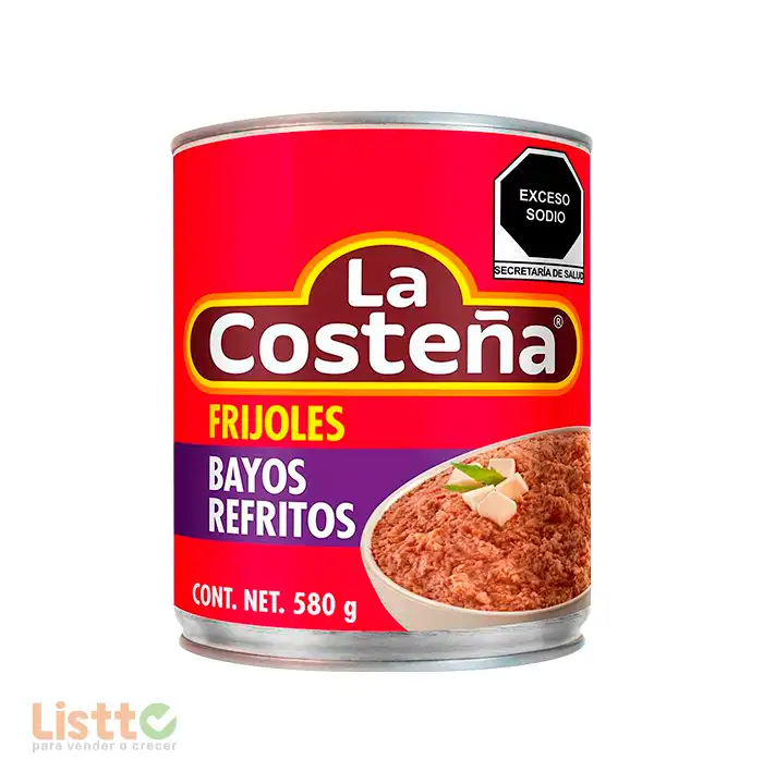 Frijol Bayo Refrito La Costeña 580 gr.