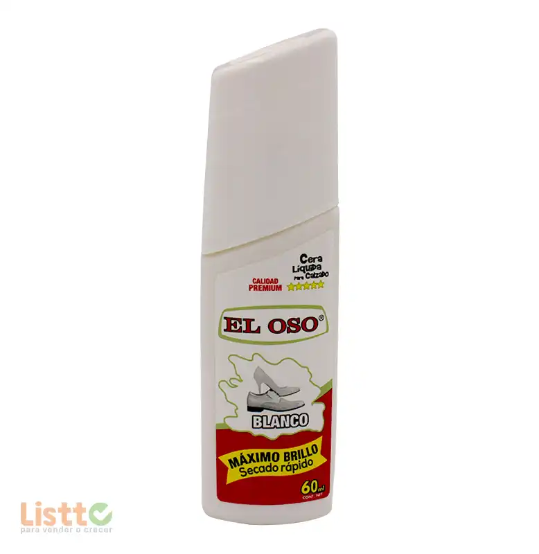 Cera Líquida El Oso Blanca 60 ml.