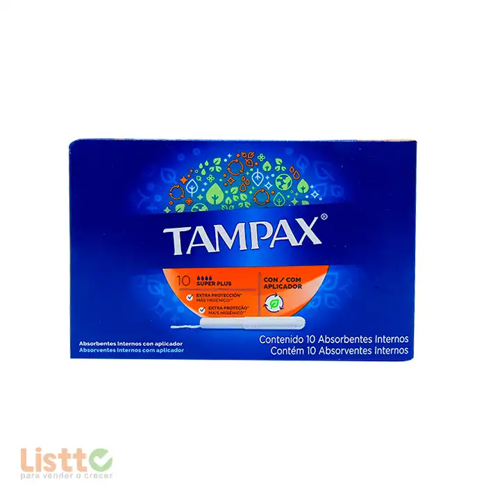 Toalla Sanitaria Tampax Plus 10 pz.