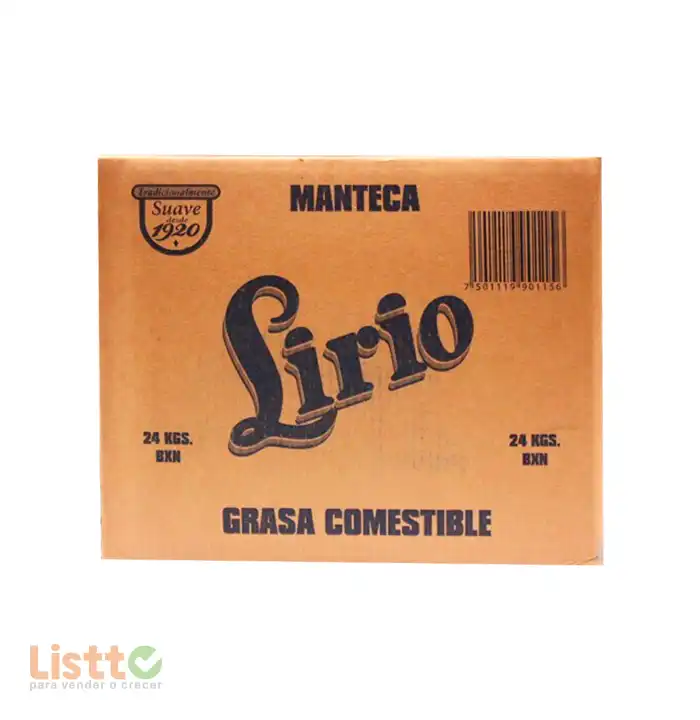Manteca Lirio 24 kg.