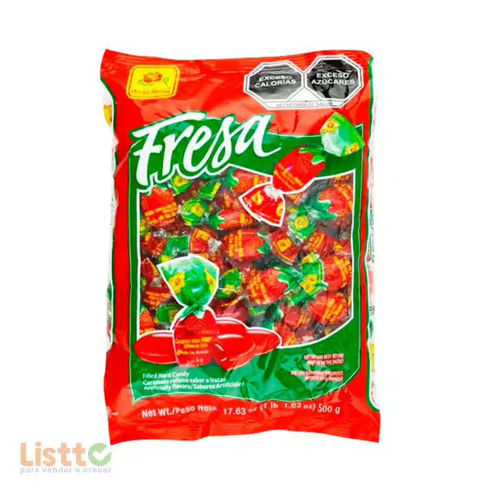 Dulce de La Rosa Lito Fresa 100 Pz.