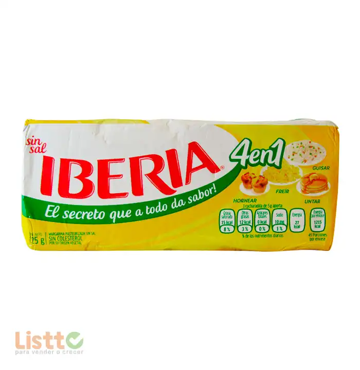 Margarina Iberia sin Sal 225 gr.