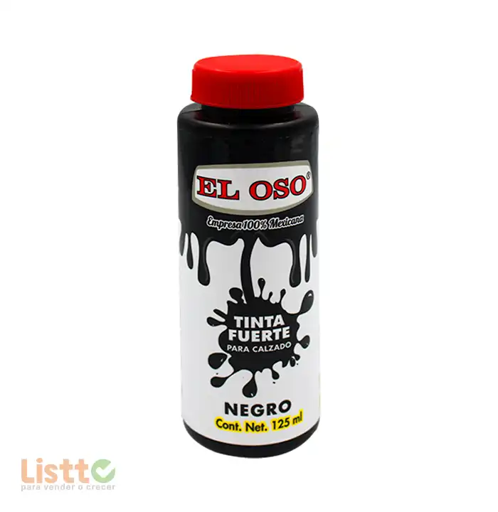 Tinta Fuerte El Oso Negra 125 ml.