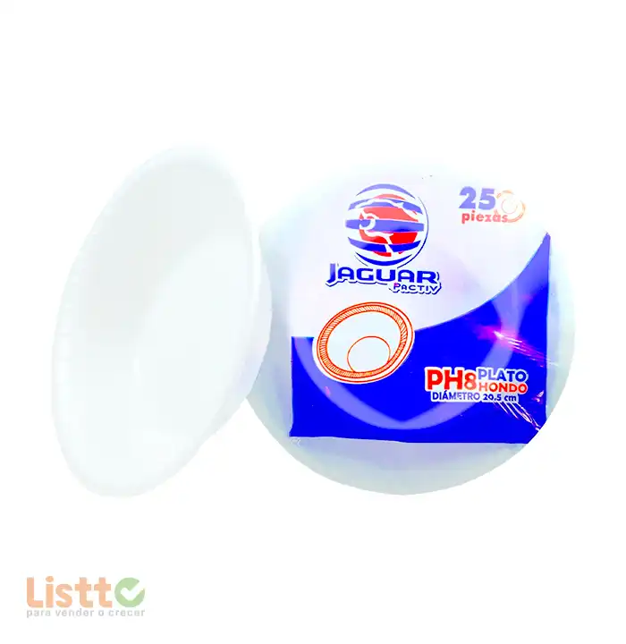 Plato Térmico Jaguar Hondo Ph8 25 pz.