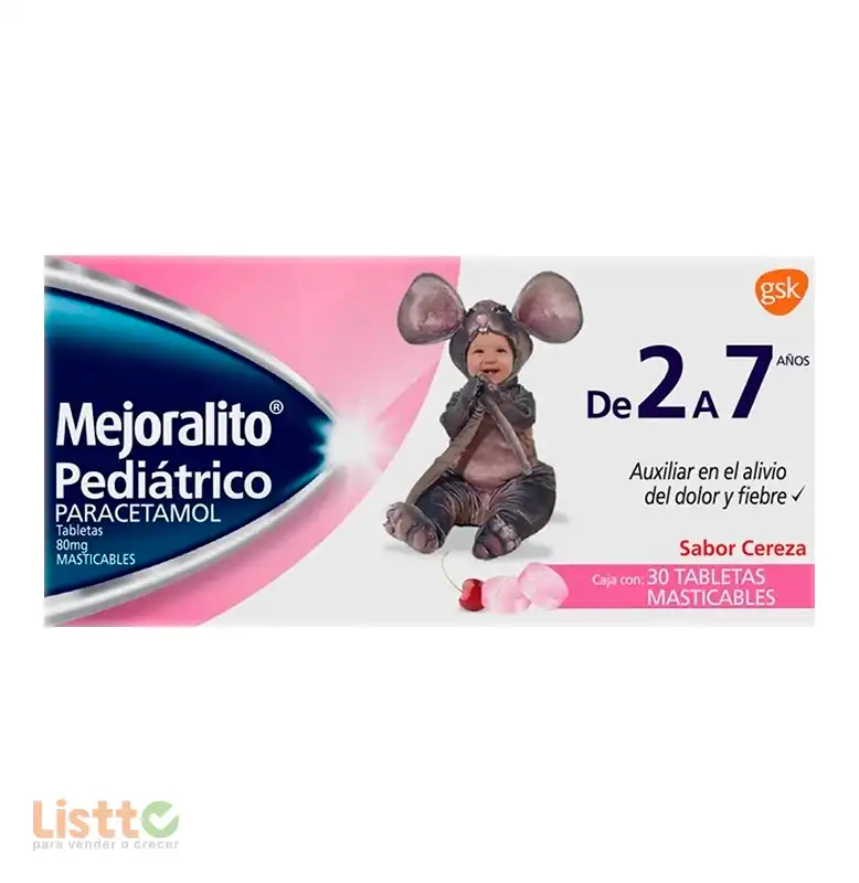 Mejoralito Pediátrico Tabletas 30 Pz.