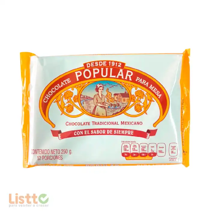 Chocolate Popular 250 gr.