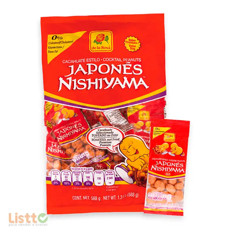 de La Rosa Cacahuate Japones 14 Pz.