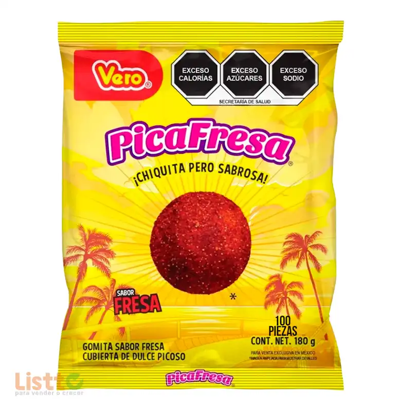 Goma Vero Pica Fresa 100 pz.