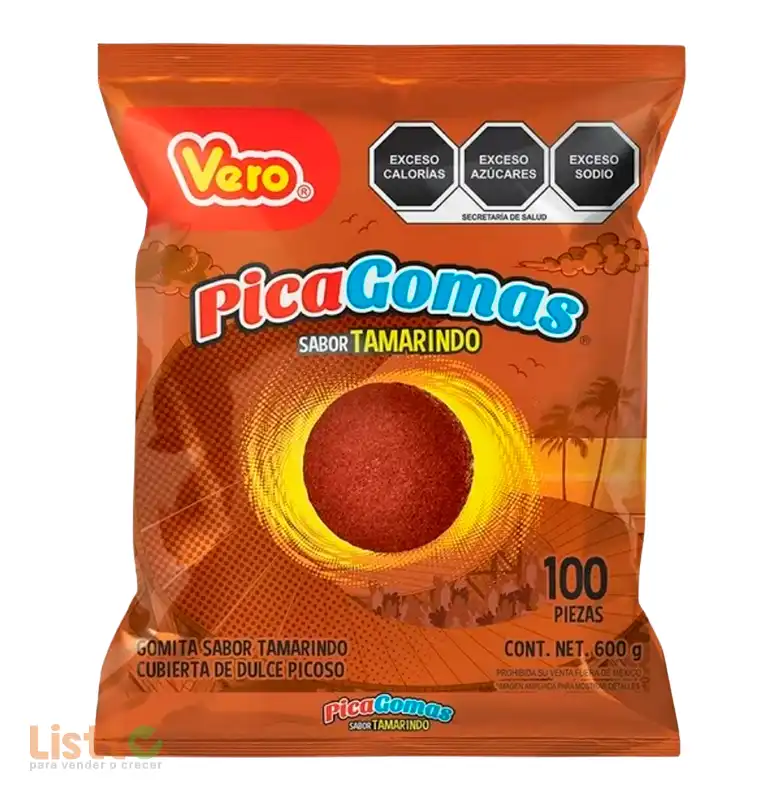 Goma Vero Pica Tamarindo 100 pz.