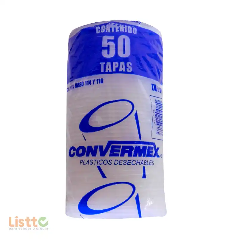 Tapa Plástico Convermex Número 414 50 pz.