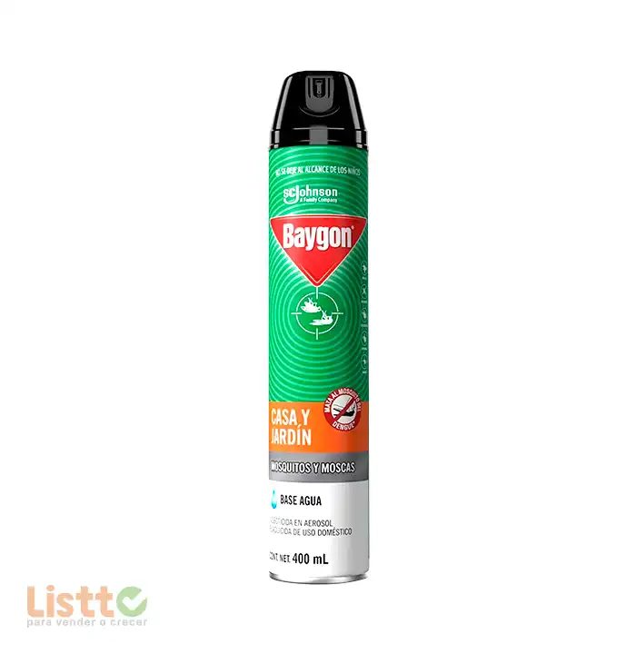 Insecticida Baygón Casa y Jardín Aerosol 400 ml.