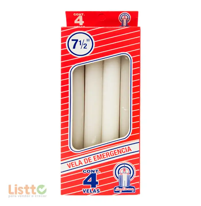 Vela Luz Eterna Cajilla 4 Pz.