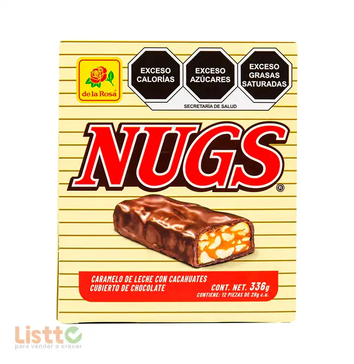 Chocolate De la Rosa Nugs 12 pz.