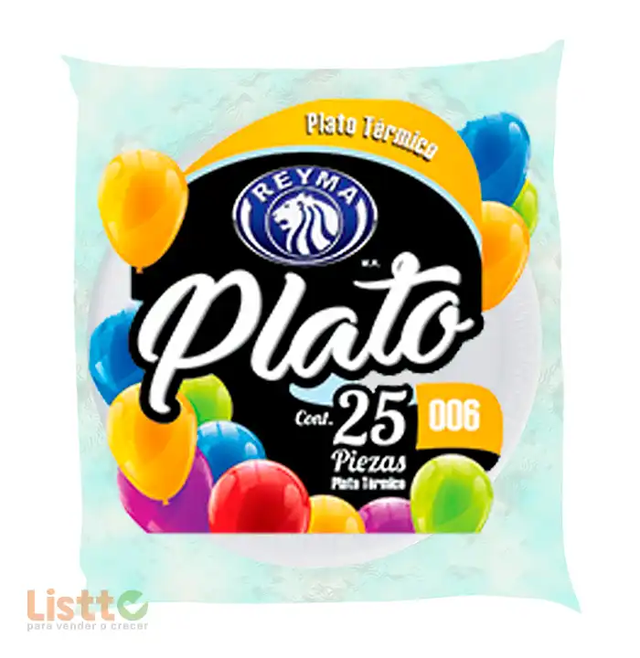 Plato Térmico Reyma Pastelero Número 6 25 pz.