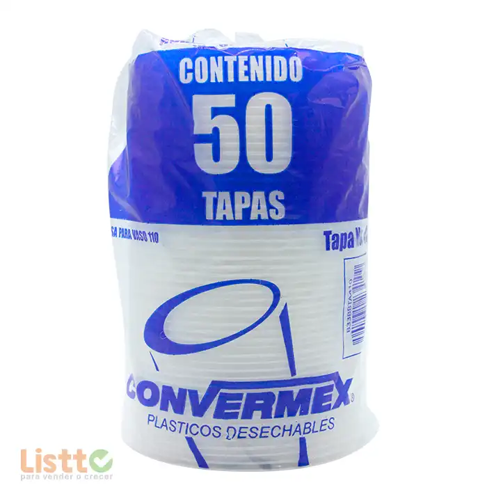 Tapa Plástico Convermex Número 410 50 pz.