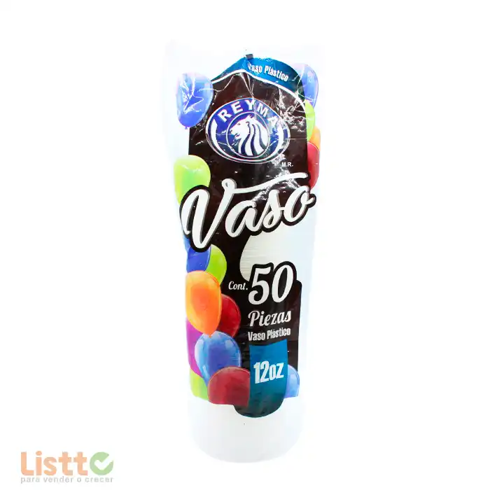 Vaso Plástico Reyma Número 12 50 pz.