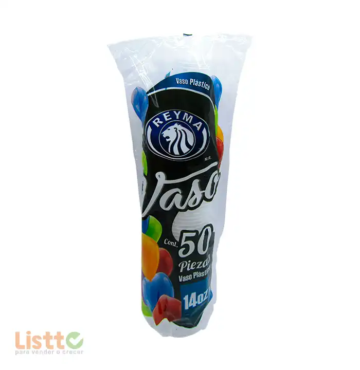 Vaso Plástico Reyma Número 14 50 pz.