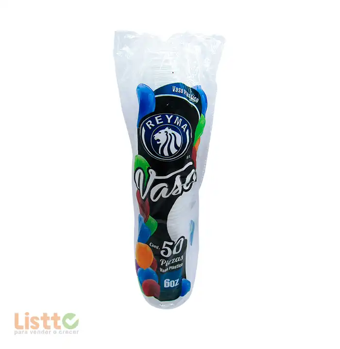 Vaso Plástico Reyma Número 6 50 pz.