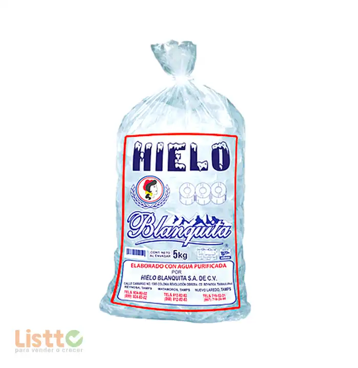 Hielo Blanquita 5 kg.