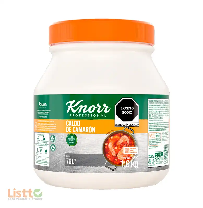 Knorr Caldo de Camarón 1.6 kg.