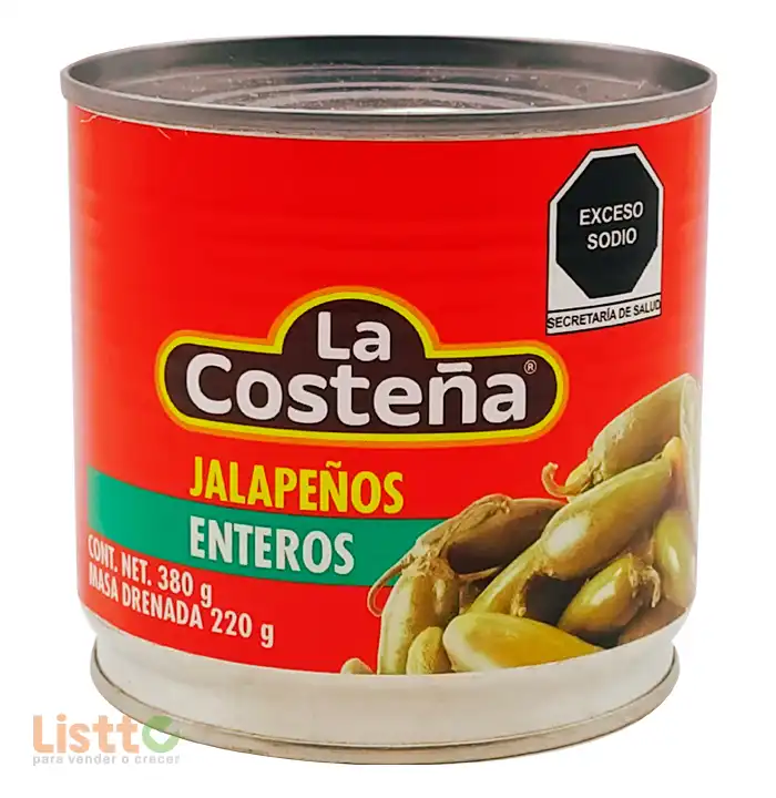 Chiles Jalapeños Enteros La Costeña 380 gr.