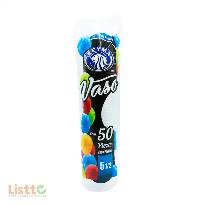 Vaso Plástico Reyma Número 5.5 50 pz.