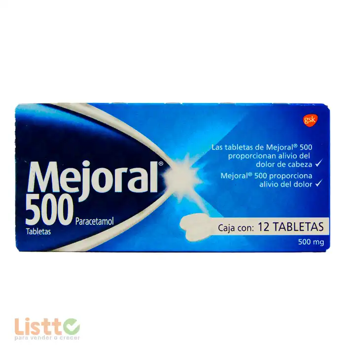 Mejoral Paracetamol Tabletas 12 pz.