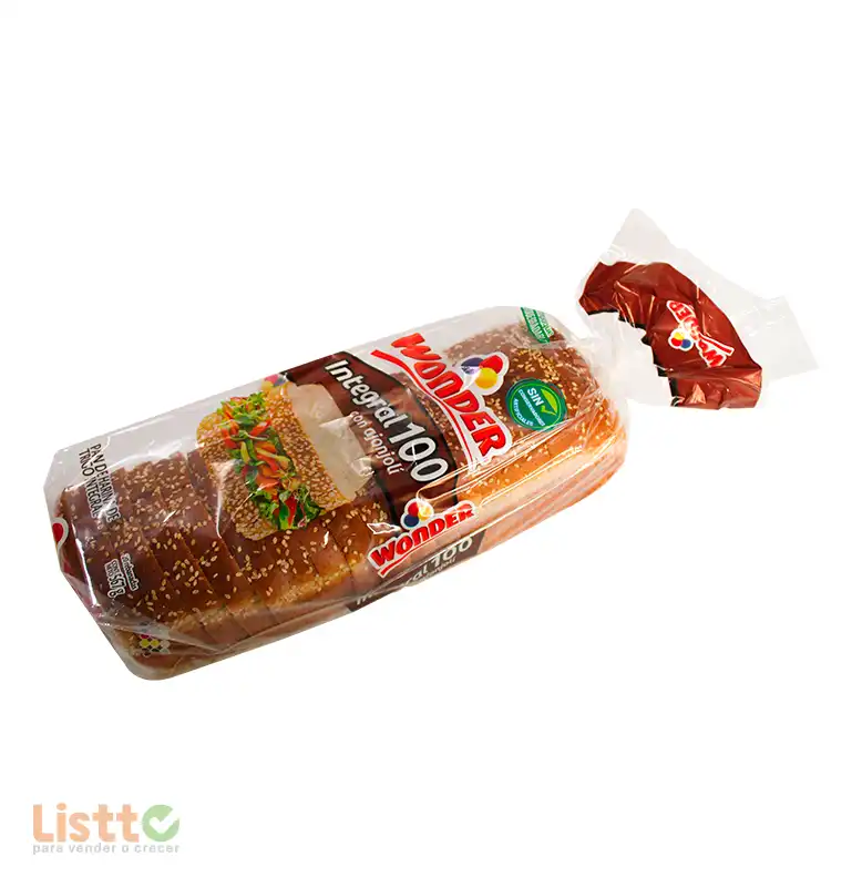 Pan Wonder Integral con Ajonjolí 567 gr.