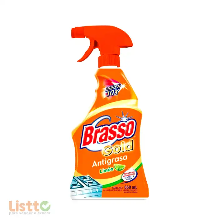 Limpiador Brasso Limón Antigrasa 650 ml.