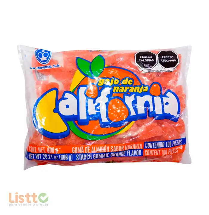 Dulce La Imperial Gajo Naranja 100 Pz.