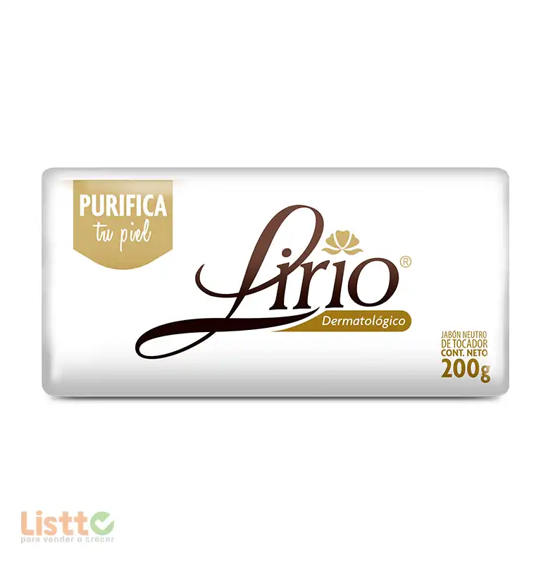 Jabón de Tocador Lirio Dermatológico 200 gr.