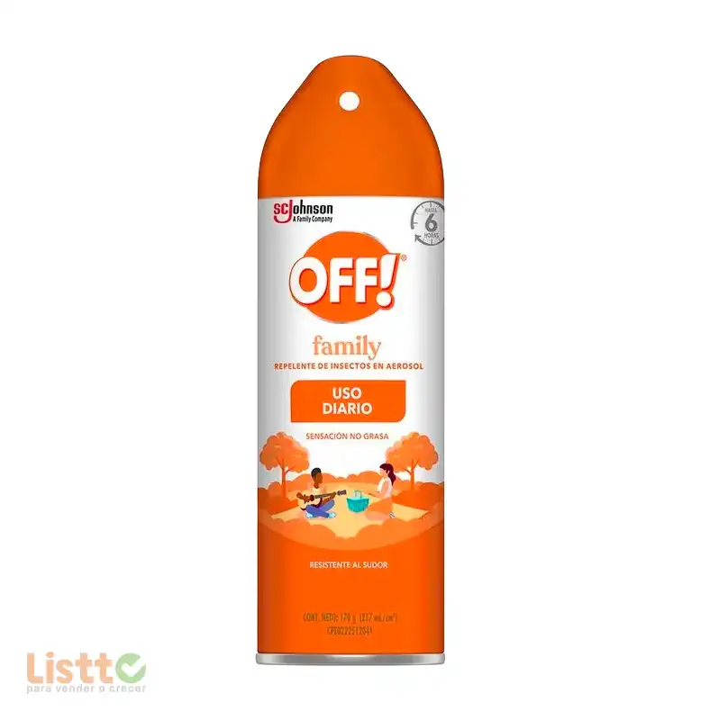 Repelente Off Aerosol C/Aroma 170 gr.