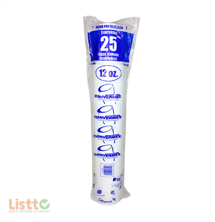 Vaso Térmico Convermex Número 112 25 pz.