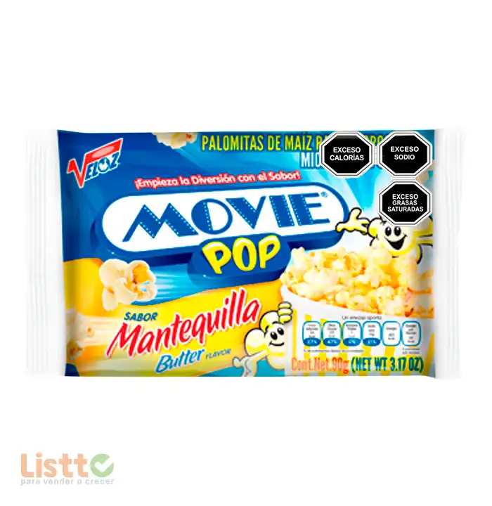 Palomitas Movie Pop Mantequilla 99 gr.