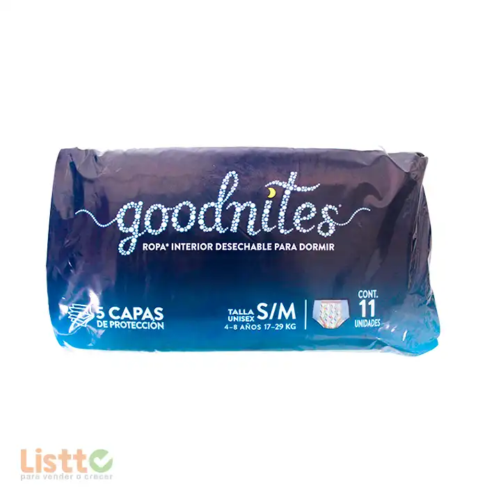 Pañal Huggies Good Nites Calzon Mediano 11 pz.